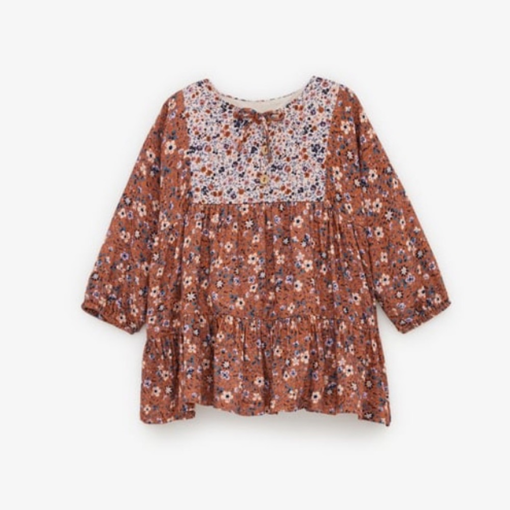 Zara Mixed Print Dress: 2-3 Years